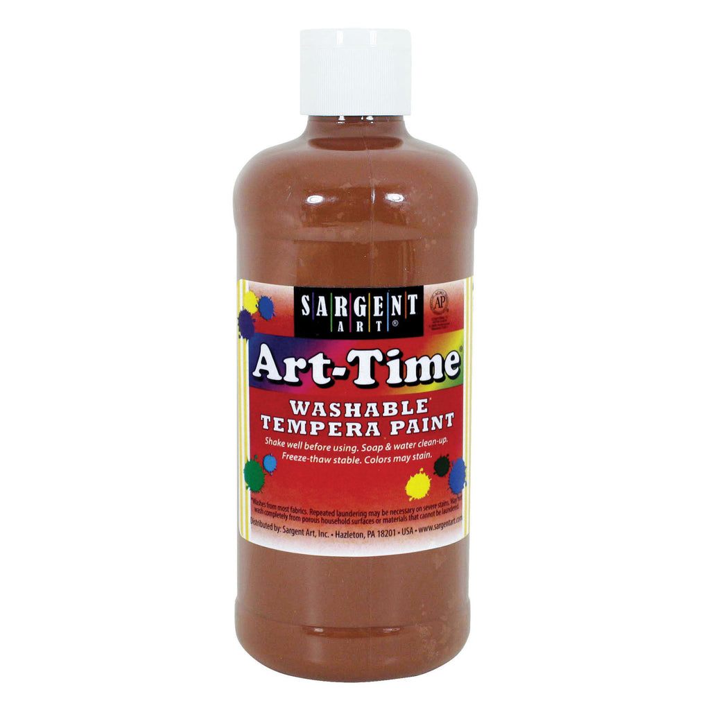 4 Sargent Art 8 Oz Art-Time White Washable Tempera Paint Soap