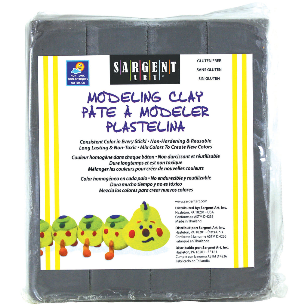 Sargent Art® Modeling Clay Plastic Gray, 1 Lb Box