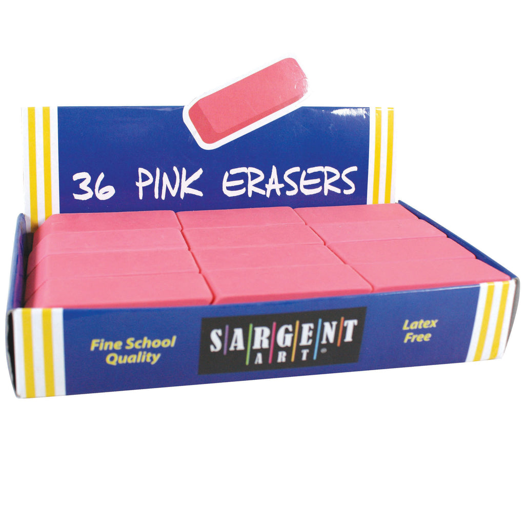 Sargent Art® Pink Eraser Best Buy Pack, 36 Count