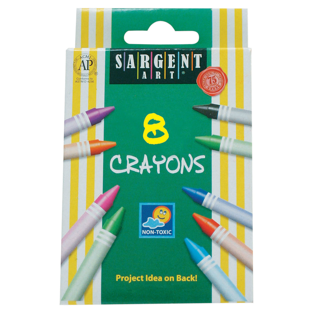 Sargent Art® Crayons 8 Count Tuck Bx
