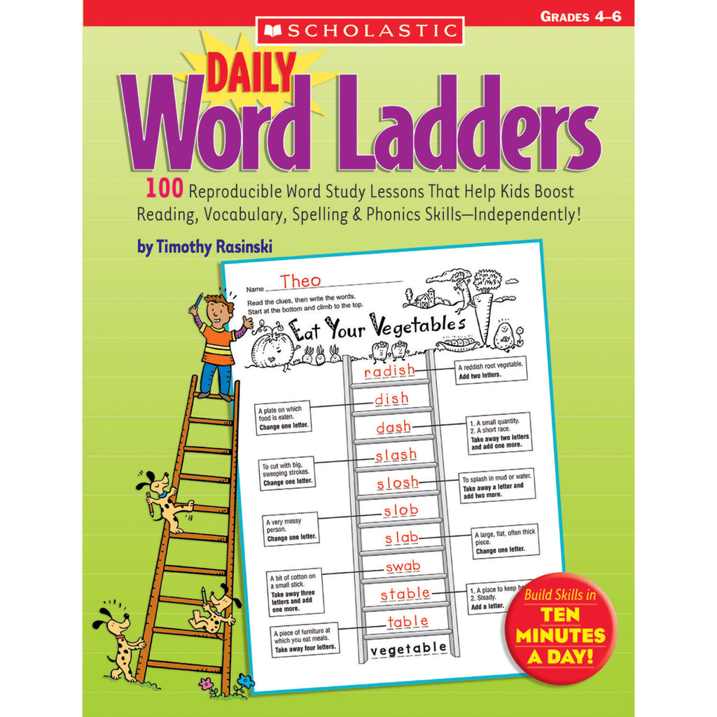 Large Word Ladder Scholastic Daily Word Ladders: Grades 4–6 | SC-0439773458 – SupplyMe