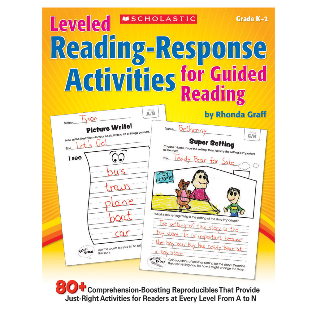 Scholastic Leveled Reading-Response Activities for Guided Reading