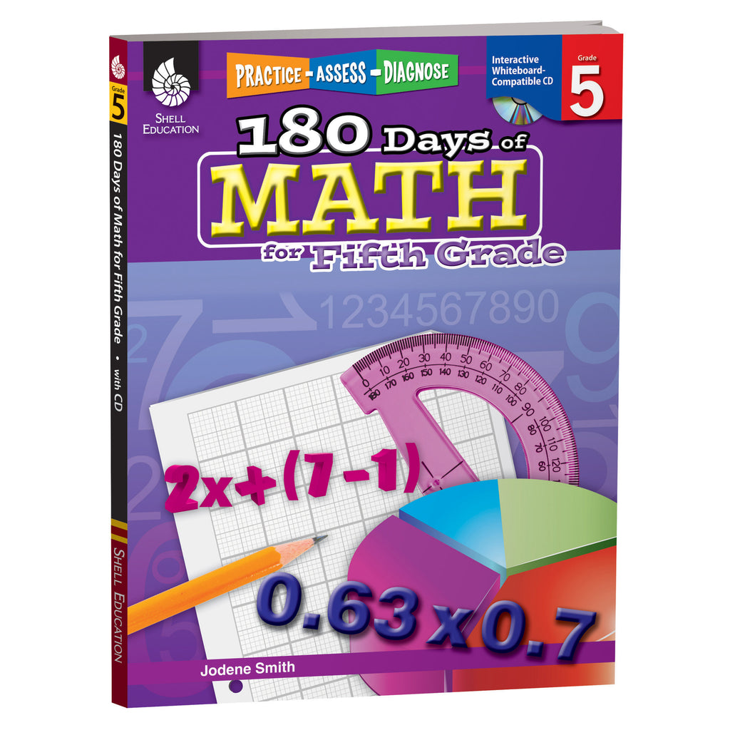 Shell Education 180 Days Of Math Gr 5 | SEP50808 – SupplyMe