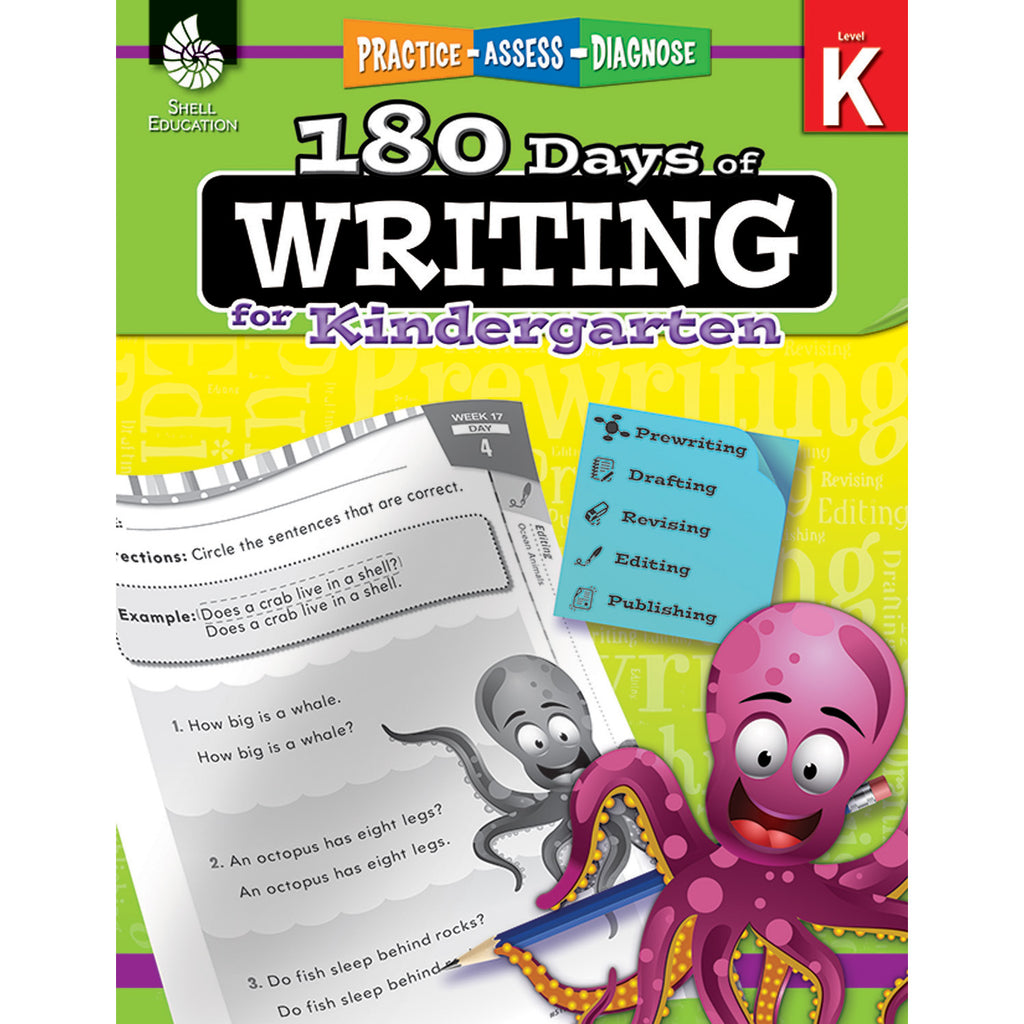 Shell Education 180 Days of Writing for Kindergarten