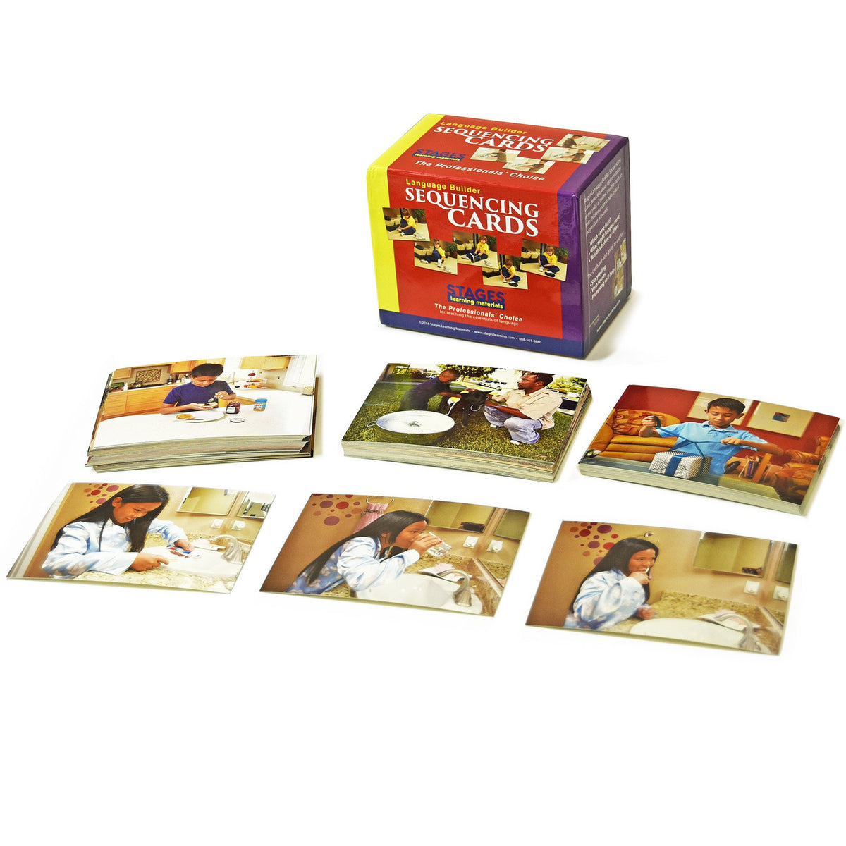 Stages Learning Materials Language Builder Sequencing Cards