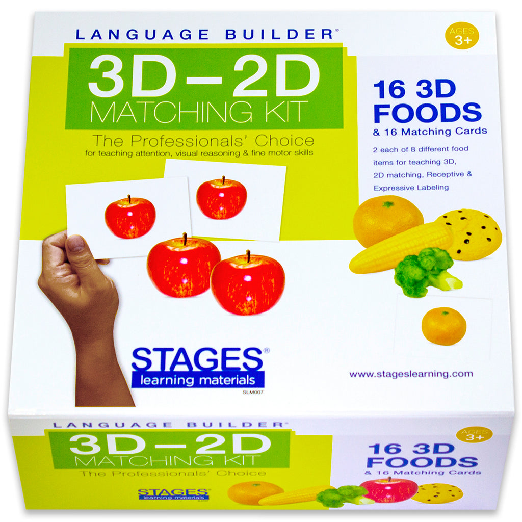 Stages Learning Materials Language Builder: 3D - 2D Food Matching Kit