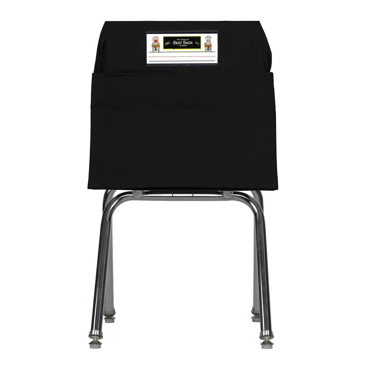 Black Seat Sack, Medium Size 15 Inch Chair Storage Pocket