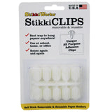 Stikkiworks Stikki Clips White 20 Per Pack