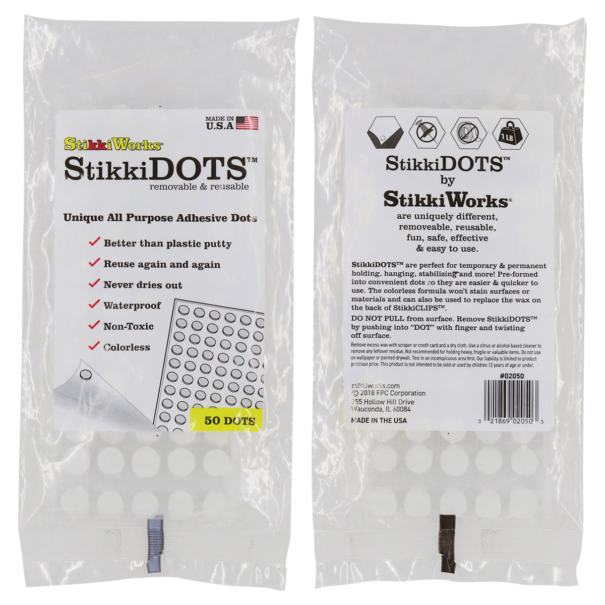 Stikkiworks Stikki Wax Dots 50 Per Bag