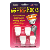 Stikkiworks Stikkihooks 4-Pk White
