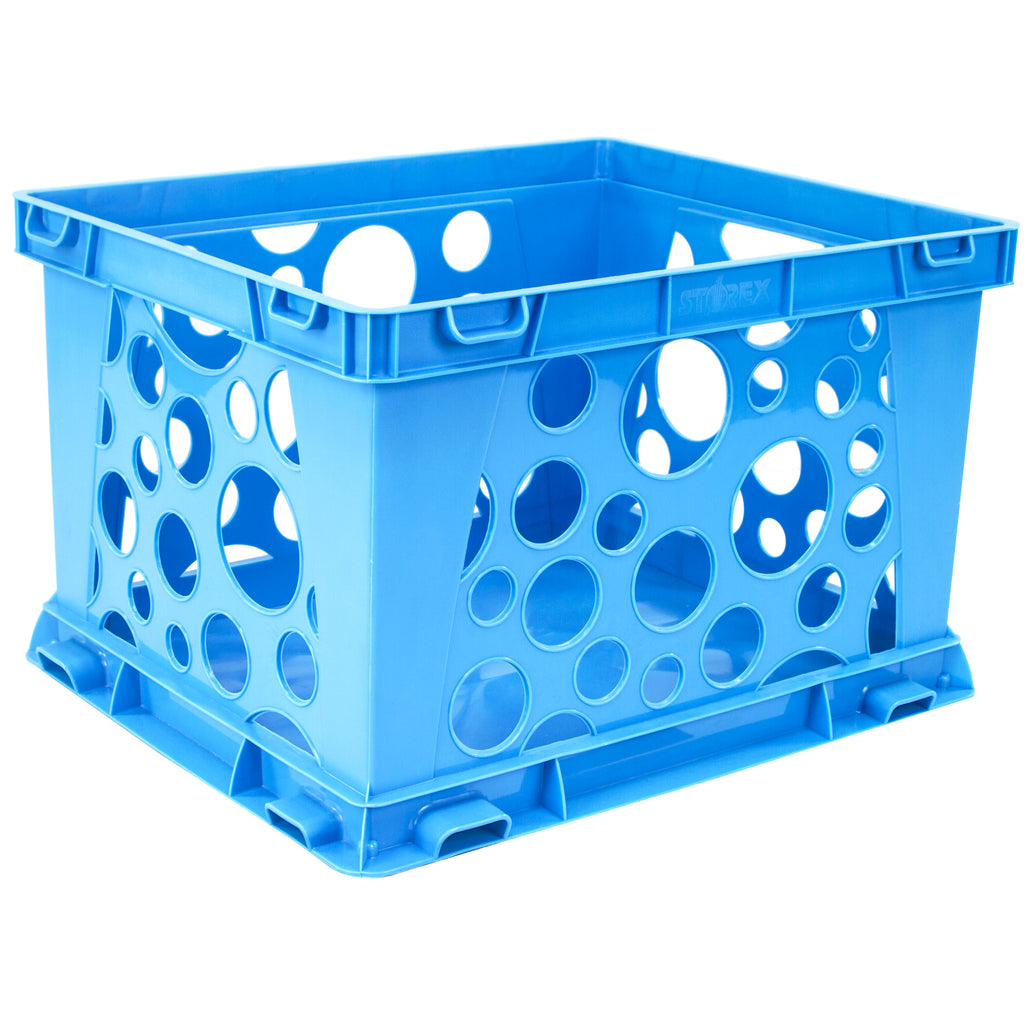 Storex Industries Mini Crate, Blue (discontinued)