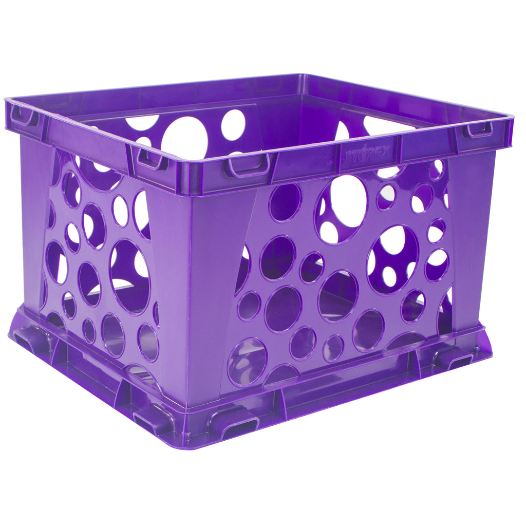 Storex Industries Mini Crate, Purple