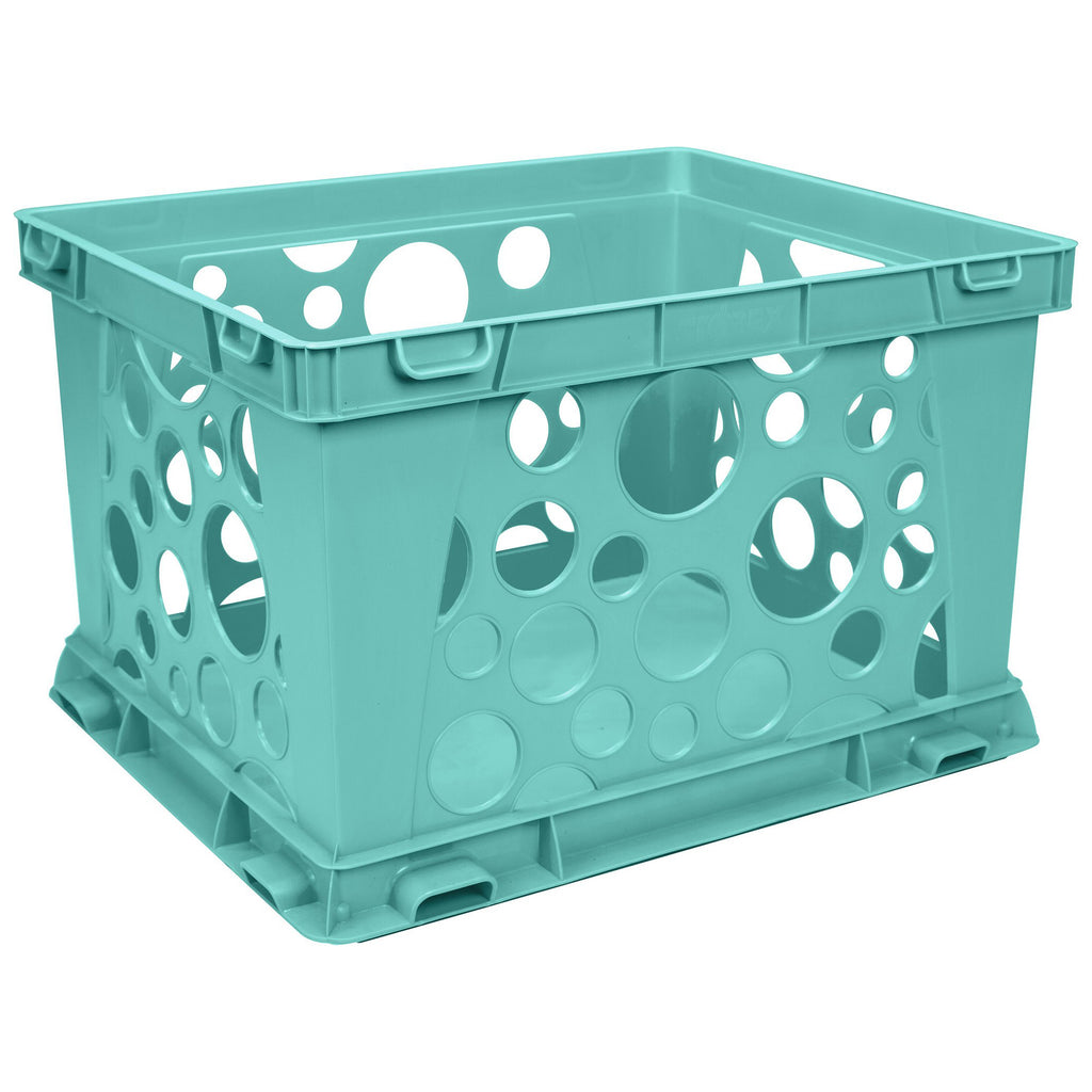 Storex Industries Mini Crate, Teal (discontinued)