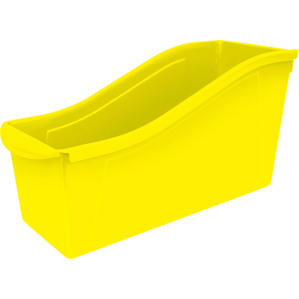 Storex Industries Large Book Bin, Yellow