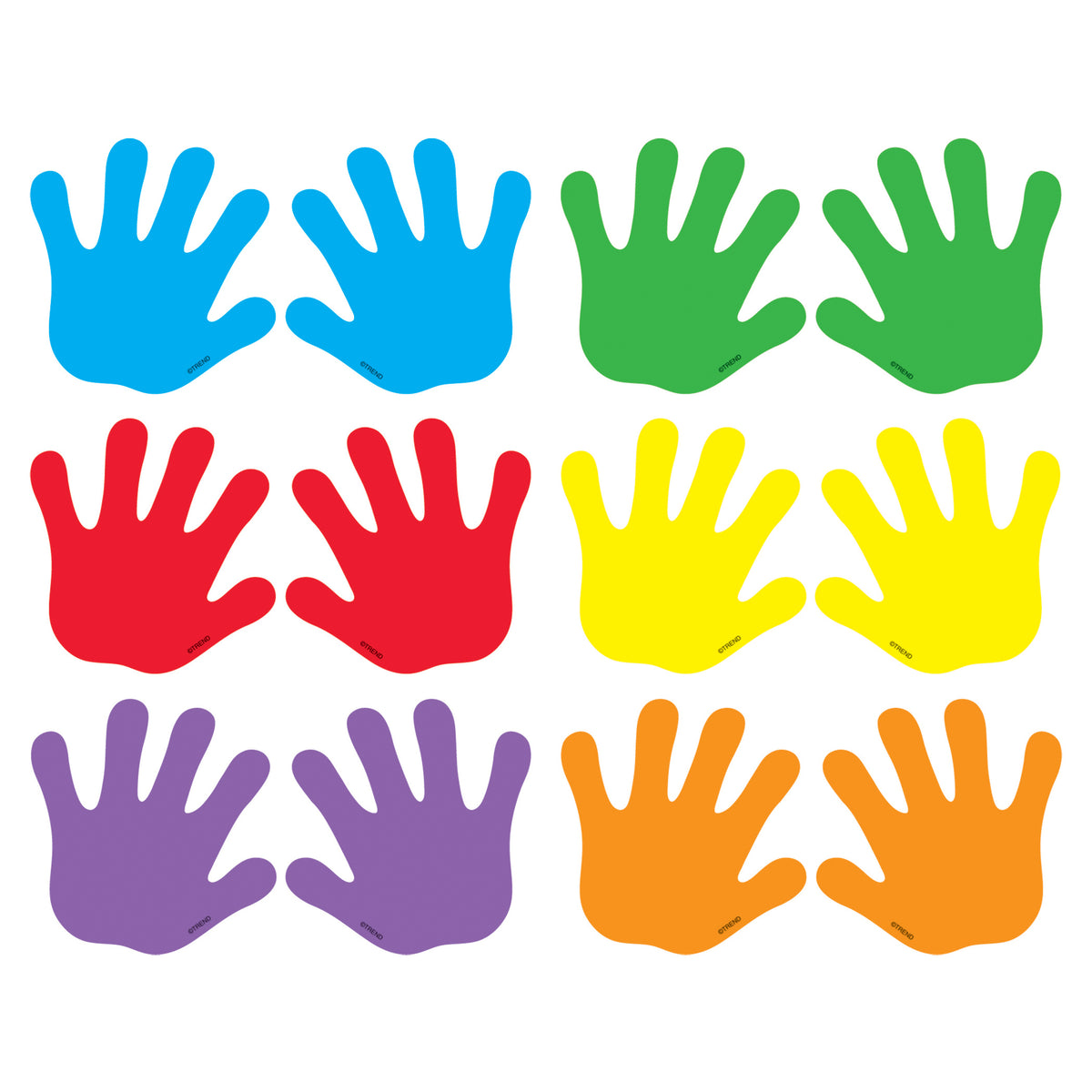 Trend Enterprises Handprints Mini Accents Variety Pack