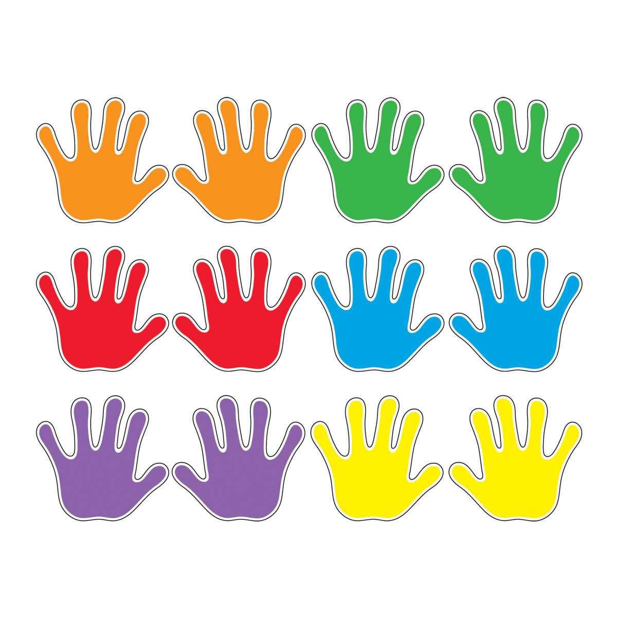Trend Enterprises Handprints Classic Accents® Variety Pack
