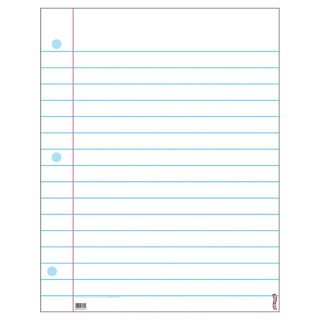 Trend Enterprises Notebook Paper Wipe-Off® Chart