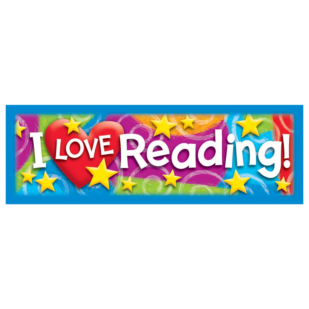 Trend Enterprises I LOVE Reading (Stars 'n Swirls) Bookmarks