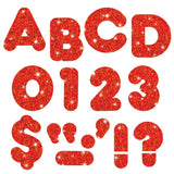 Trend Enterprises Red Sparkle 4-Inch Casual Uppercase Ready Letters®