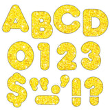 Trend Enterprises Yellow Sparkle 4-Inch Casual Uppercase Ready Letters®