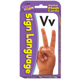 Trend Enterprises Sign Language Pocket Flash Cards