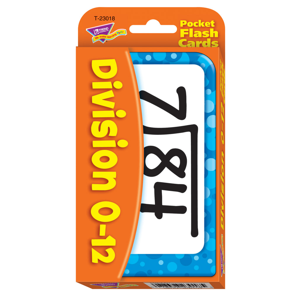 Trend Enterprises Division 0-12 Pocket Flash Cards