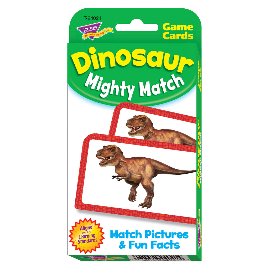 Trend Enterprises Dinosaur Mighty Match Challenge Cards®