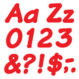 Trend Enterprises Red 4-Inch Italic Uppercase/Lowercase Combo Ready Letters®