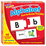 Trend Enterprises Fun-to-Know® Puzzles, Uppercase & Lowercase Alphabet