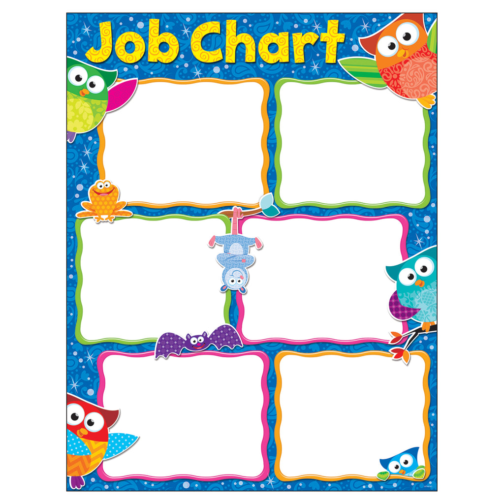 Trend Enterprises Job Chart Owl-Stars!® Learning Chart (discontinued)