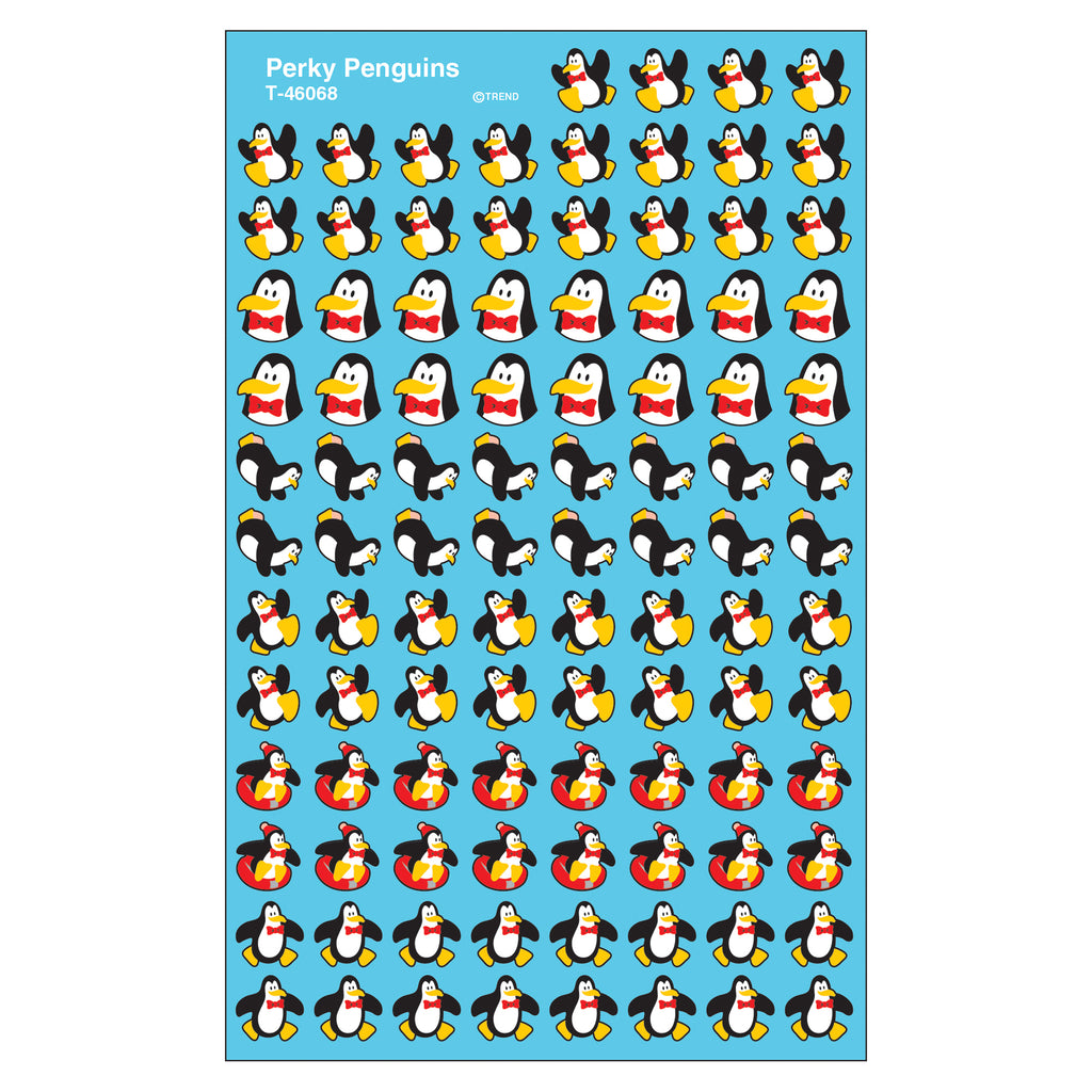 Trend Enterprises Perky Penguins superShapes Stickers