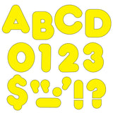 Trend Enterprises Yellow 4-Inch Casual Uppercase Ready Letters®