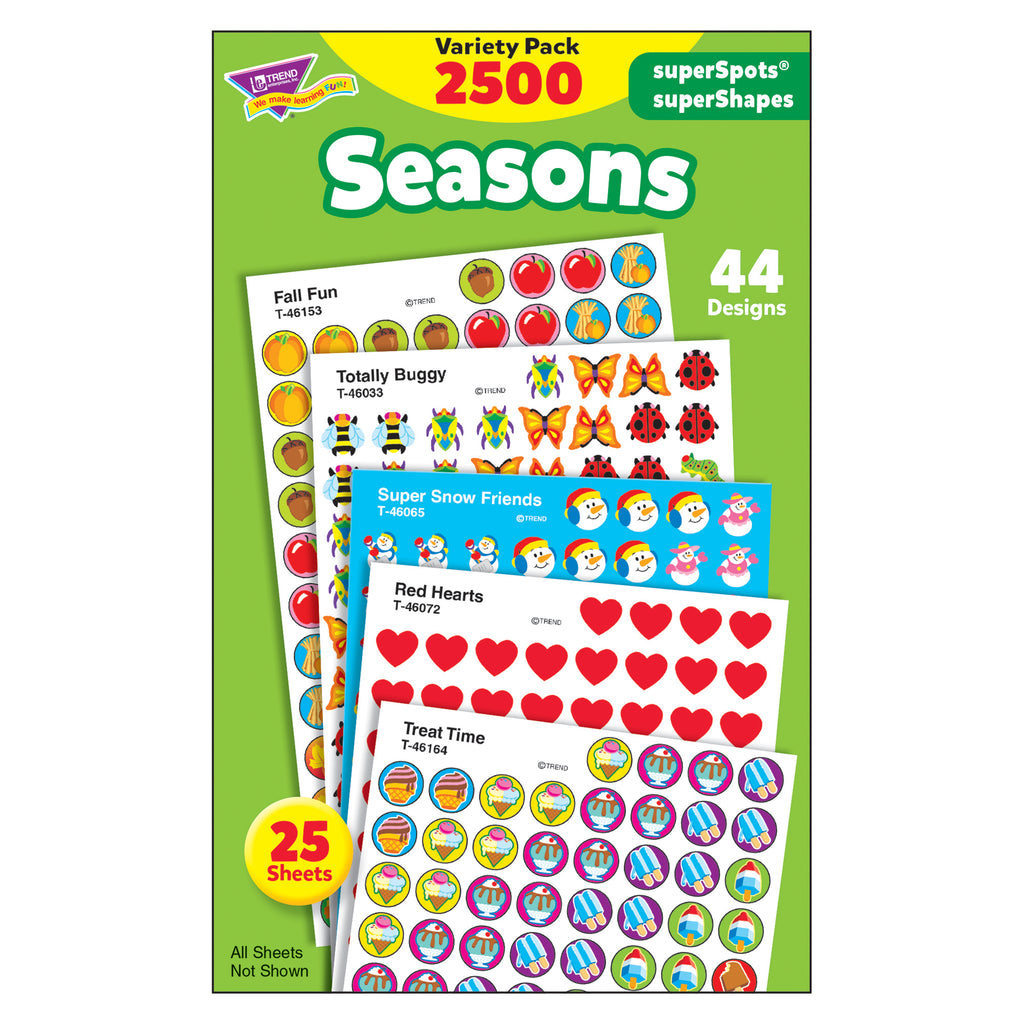 thumbnail image 2 of Everyday Favorites SuperSpots & SuperShapes Stickers 2 of 13