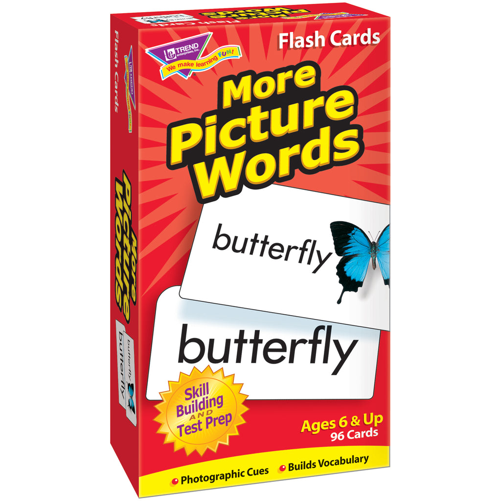 Trend Enterprises More Picture Words Skill Drill Flash Cards