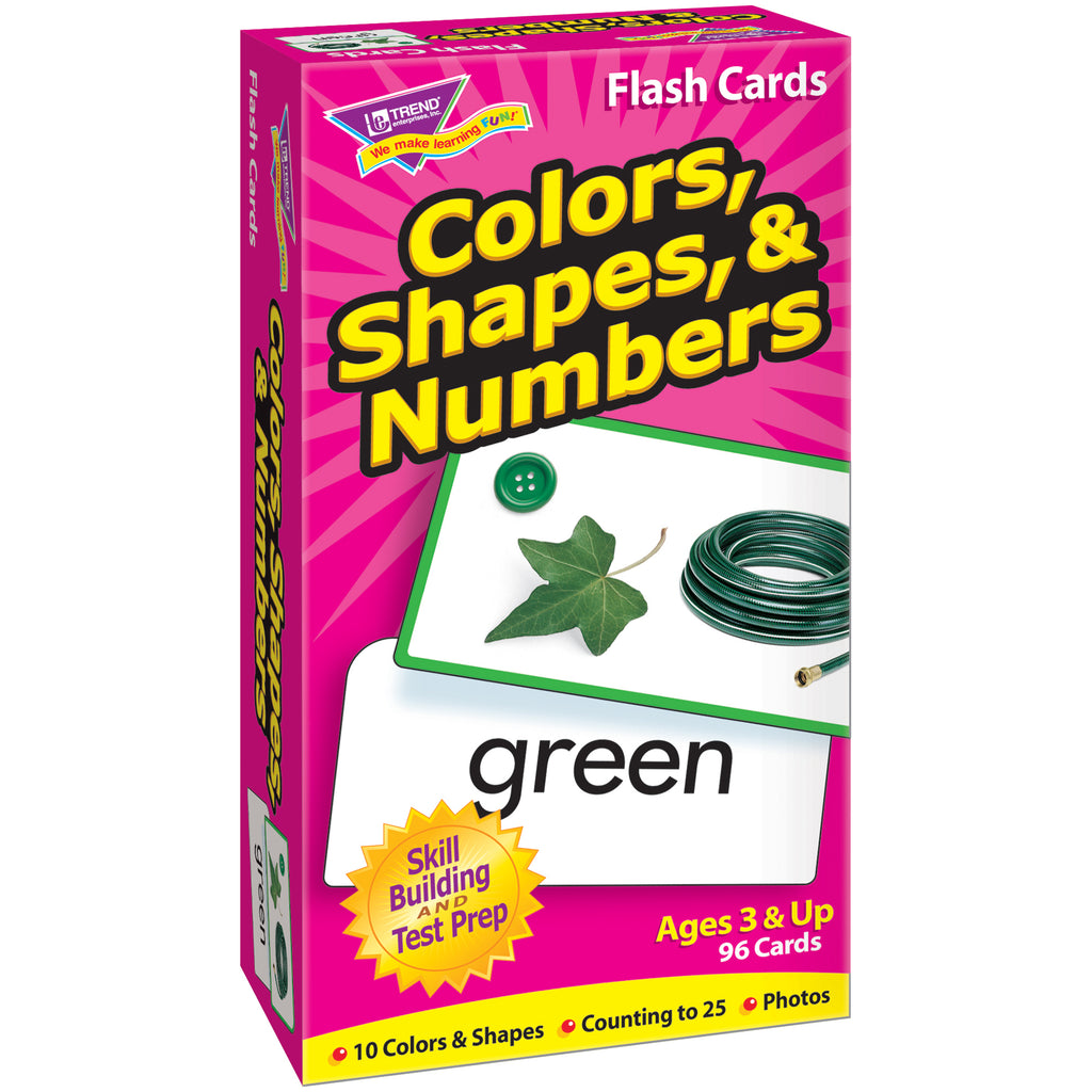 Trend Enterprises Colors, Shapes, & Numbers Skill Drill Flash Cards