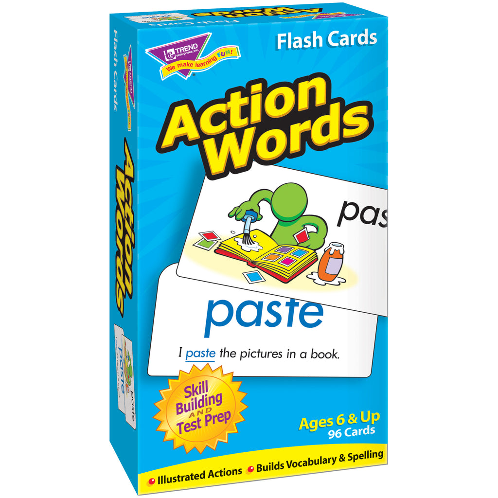 Trend Enterprises Action Words Skill Drill Flash Cards