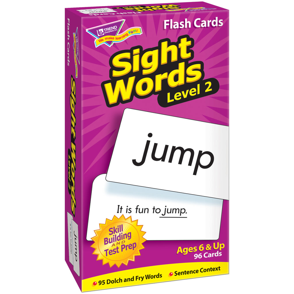 Trend Enterprises Sight Words–Level 2 Skill Drill Flash Cards