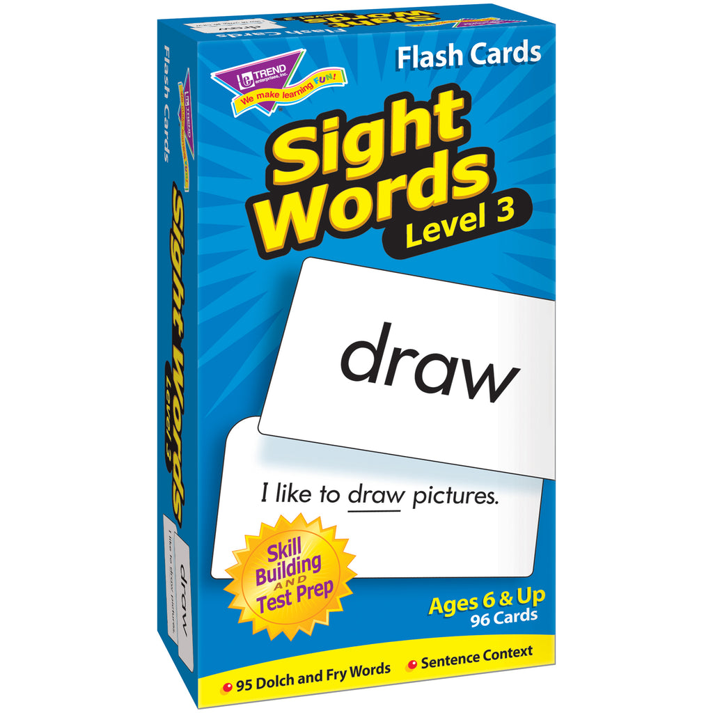 Trend Enterprises Sight Words–Level 3 Skill Drill Flash Cards