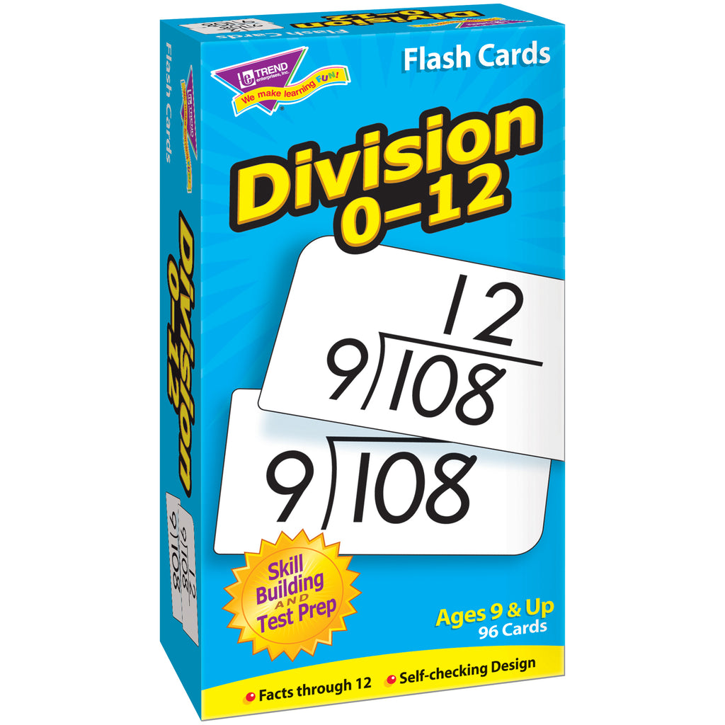 Trend Enterprises Division 0-12 Skill Drill Flash Cards