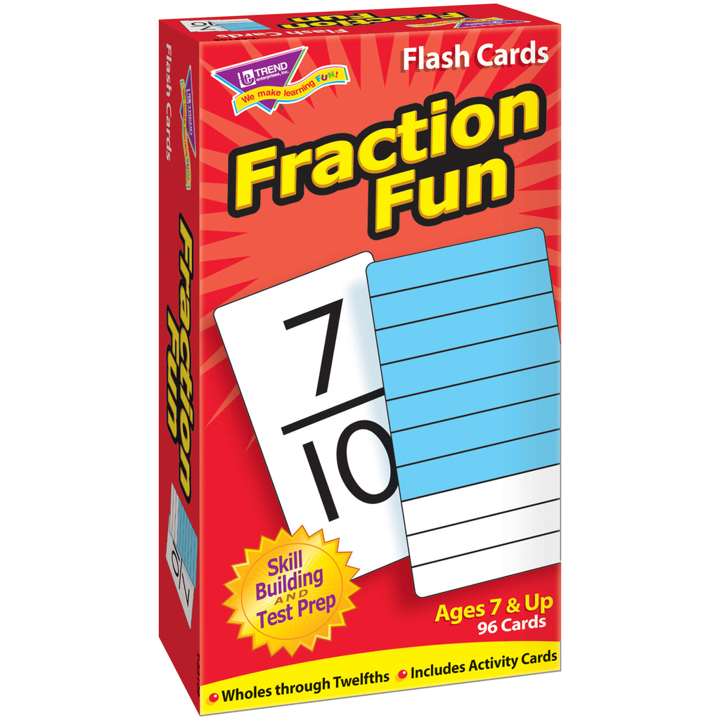 Trend Enterprises Fraction Fun Skill Drill Flash Cards