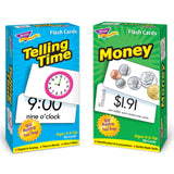 Trend Enterprises Telling Time & Money Flash Cards Set