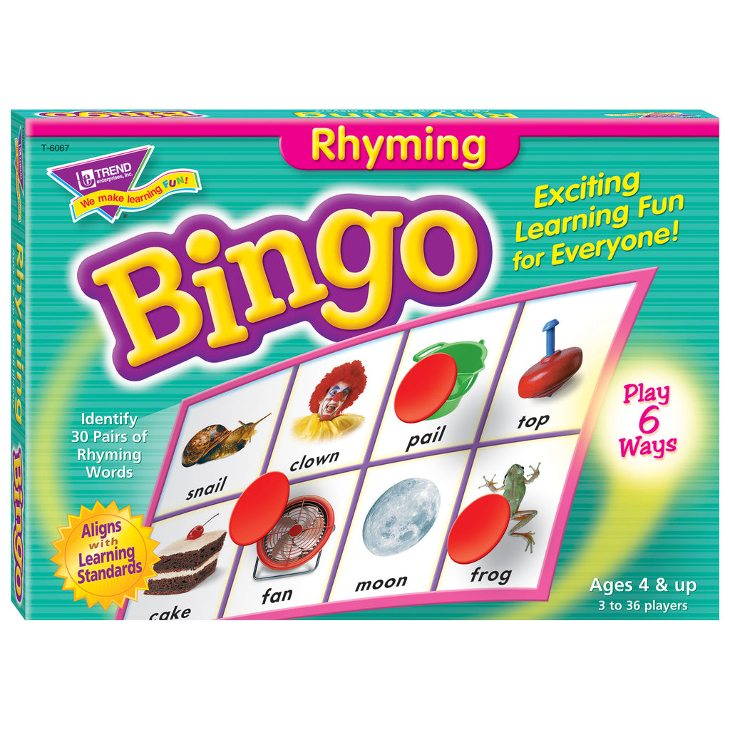 Trend Enterprises Rhyming Bingo Game