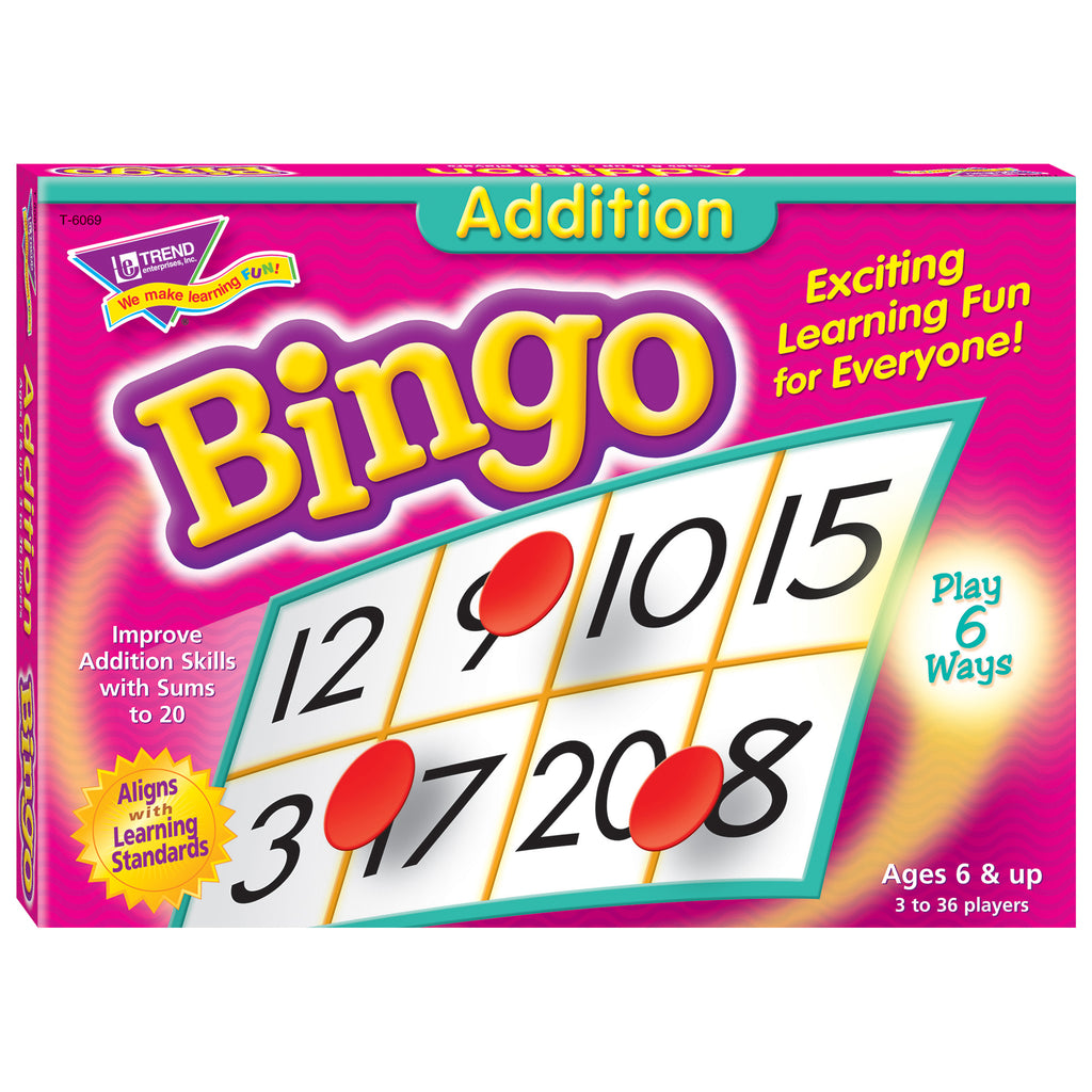 Trend Enterprises Addition Bingo Game