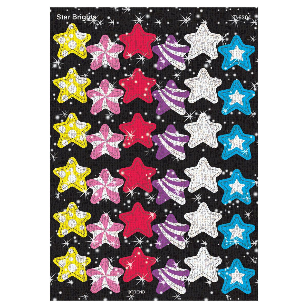 Trend Enterprises Star Brights Sparkle Stickers®