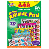 Trend Enterprises Animal Fun Sparkle Stickers® Variety Pack