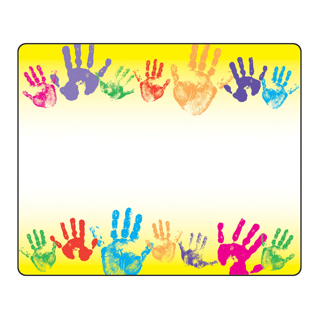 Trend Enterprises Rainbow Handprints Name Tags