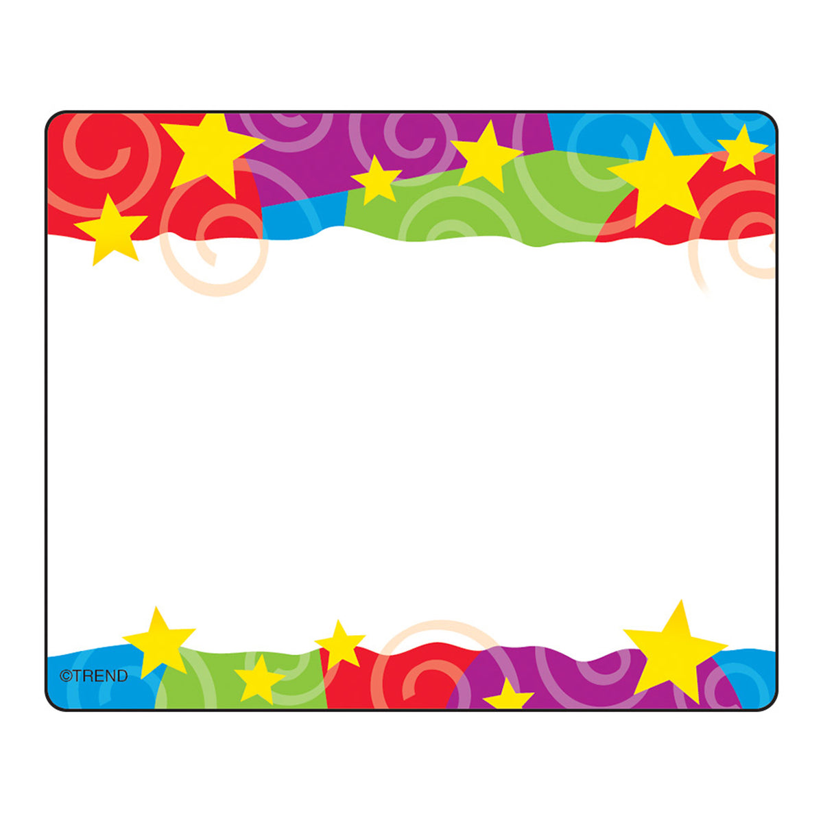 Trend Enterprises Stars 'n Swirls Name Tags