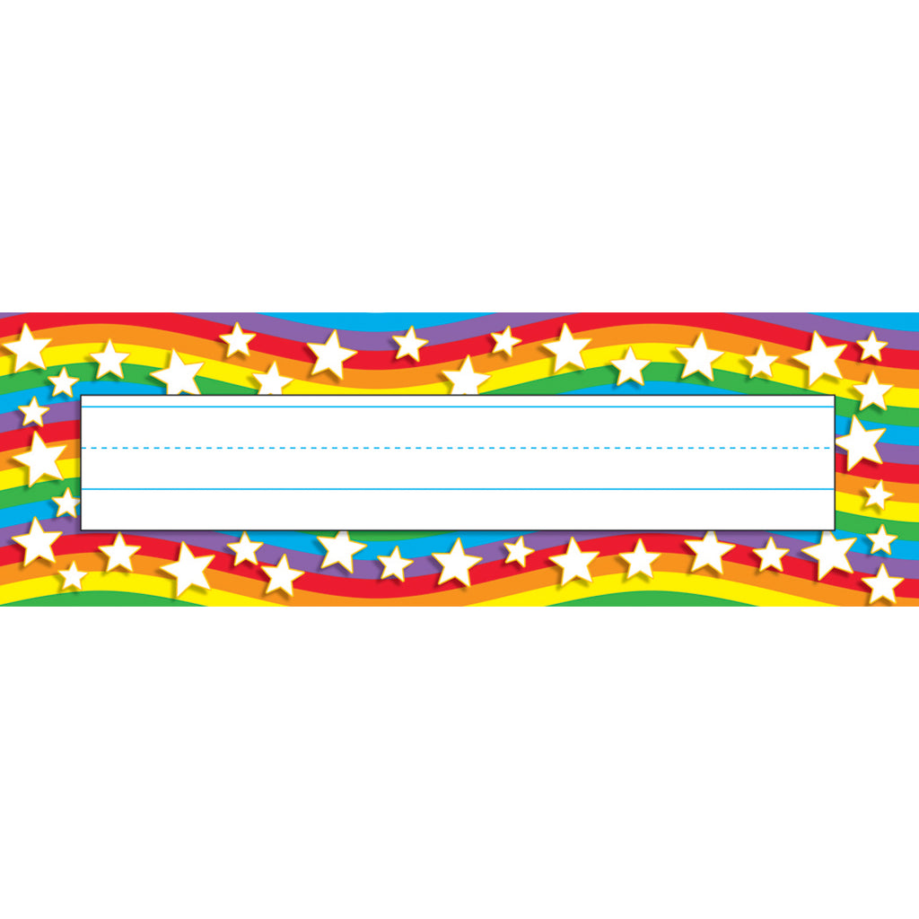 Trend Enterprises Star Rainbow Desk Toppers® Name Plates (discontinued)