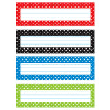 Trend Enterprises Polka Dots Desk Toppers® Name Plates Variety Pack
