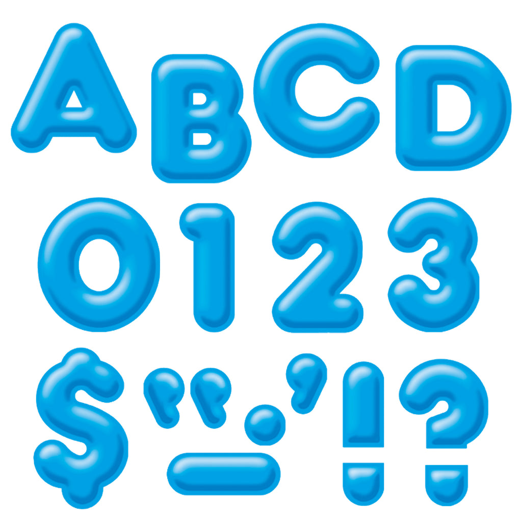 Trend Enterprises Blue 4-Inch 3-D Uppercase Ready Letters®